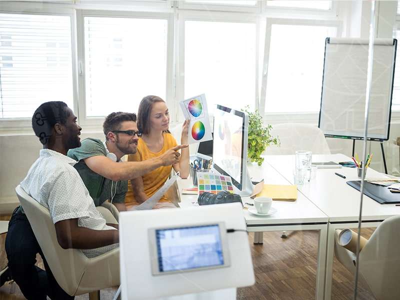 designers working computer